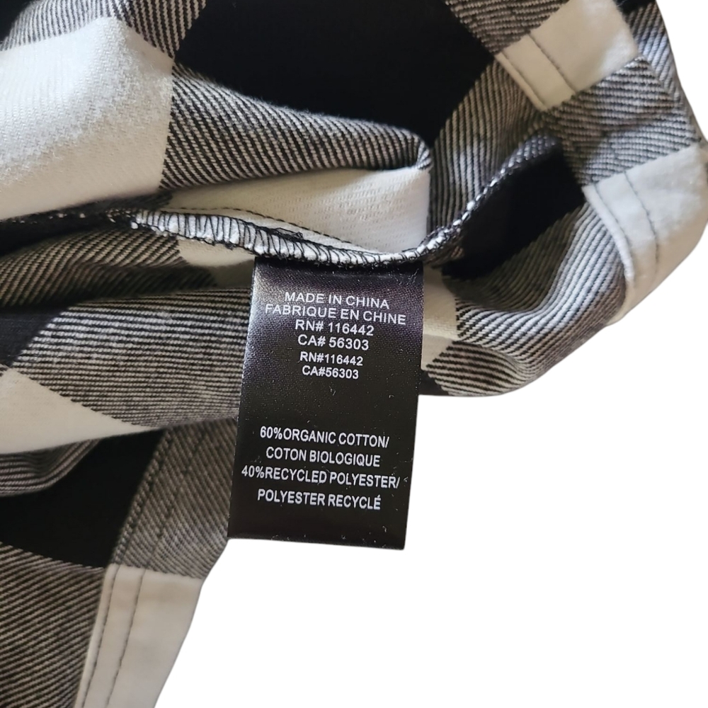 Women's Empyre Brand Heavy Weight Organic Cotton Plaid Flannel Unisex Medium - Picture 7 of 12